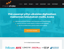 Tablet Screenshot of mediashake.fi